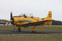 N128KA @ TIX - T-28B Trojan taking off