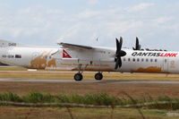 VH-QOW @ YBBN - QantasLink DHC-8