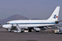 N487GS @ KPHX - Charlotte Hornets' 737-200 at PHX in Feb. 1997 - by John Meneely