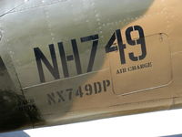 N749DP @ CMA - 1983 Vickers/Supermarine SPITFIRE Mk.XIVe, Rolls Royce GRIFFON 65 V-12 2,050 Hp, pneumatic reservoir access hatch - by Doug Robertson