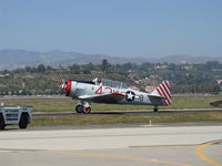 N86WW @ CMA - 1956 North American SNJ-4 'SUGARFOOT', P&W R-1340-AN-1 Wasp 550 Hp, taxi to 26 - by Doug Robertson