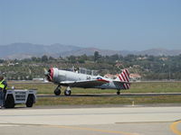 N2863G @ CMA - 1958 North American SNJ-6, P&W R-1340 Wasp 600 Hp, taxi to 26 - by Doug Robertson