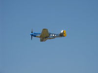 N2051D @ CMA - 1944 North American/Aero Classics P-51D MUSTANG 'This Is It', Packard license-built Rolls Royce V1650-7 MERLIN 1,695 Hp, another overflight 26 - by Doug Robertson