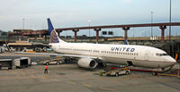 N37420 @ KEWR - This United Boeing 737-900 is preparing for the 7:25 a.m. flight to San Juan, PR. - by Daniel L. Berek