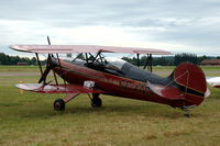 SE-XNS @ ESKD - Steen Skybolt parked at Dala-Järna airfield, Sweden. Note the big dent behind the cockpit. - by Henk van Capelle