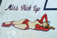 G-PBYA @ EGBK - Miss Pick Up nose art - by Chris Hall