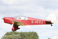 G-AEZJ @ EGBR - At the Real Aeroplane Club's Wings & Wheels fly-in, Breighton - by Chris Hall