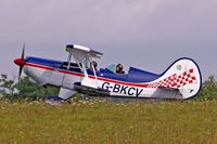 G-BKCV @ EGBP - EAA Acrosport II [PFA 072A-10776] Kemble~G 19/08/2006 - by Ray Barber