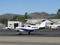 N48BW @ SZP - 1975 Beech F33A BONANZA, Continental IO-520-B 285 Hp, landing roll Rwy 22 - by Doug Robertson
