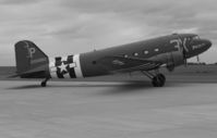 N473DC @ EGSH - Black & White edit.