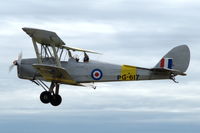 SE-AMI @ ESKD - Tiger Moth SE-AMI flying at Dala-Järna airfield, Sweden. - by Henk van Capelle