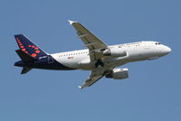 OO-SSV @ EBBR - Flight SN3815 is climbing from RWY 07R - by Daniel Vanderauwera