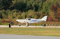 N28P @ EEN - Taxiing after landing on runway 14-32, Dillant-Hopkins Airport, Keene, NH - by Ron Yantiss