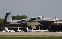 N1162D @ KOSH - Mooney M20K - by Mark Pasqualino