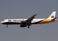 G-OZBU @ LEBL - Landing rwy 25R - by Shunn311