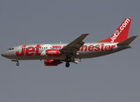 G-CELI @ LEBL - Landing rwy 25R with Manchester titles - by Shunn311