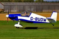 G-BUDW @ EGBR - Hot landing!