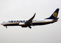 EI-DPY @ LEBL - Landing rwy 25R with additional 'Costa Brava / Pirineu de Girona' titles - by Shunn311