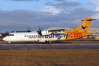 G-VZON @ EGCC - Brightly liveried ATR on 23L - by dragonman