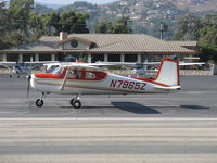 N7965Z @ SZP - 1963 Cessna 150C, Continental O-200 100 Hp, landing roll Rwy 22, beautiful condition and appearance - by Doug Robertson