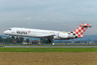 EC-LQS @ LOWL - Volotea Boeing B717-2BL landing in LOWL/LNZ