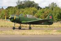 G-CEIB @ X5ES - Yakovlev Yak-18A, Great North Fly-In, Eshott Airfield UK, September 2012. - by Malcolm Clarke