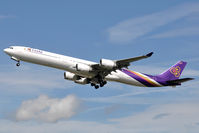 HS-TNE @ EGLL - Thai Airways - by Martin Nimmervoll
