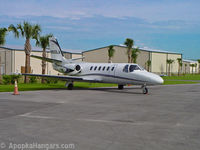 N550LA @ X04 - Transient aircraft on the ramp. - by ApopkaHangars.com