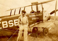 G-EBSE - My Grandfather, John McMennamin posing with this plane. Don't have any more info on the photo. He was a native of Glasgow Scotland. - by unknown