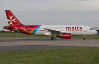 9H-AEN @ EGSH - AMC5144 arriving at EGSH in Air Malta's latest livery.