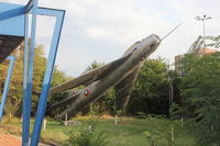 001 - Mikoyan Gurevich MiG-19PM on a pole outside BVVS Headquarters, Tsarigradsko Shose
in Sofia