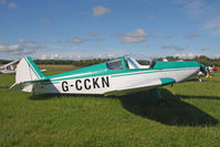 G-CCKN @ X5ES - Nicollier HN-700 Menestrel II, Great North Fly-In, Eshott Airfield UK, September 2012. - by Malcolm Clarke
