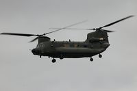 ZH904 @ EGFH - Flypast by two RAF Chinook helicopters over Swansea Airport. ZH904 leading ZH903 en-route to RAF Pembrey Sands Air Weapons Range (EGOP). - by Roger Winser