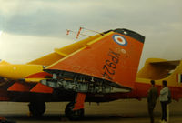 G-CVIX @ EGFH - DH Sea Vixen D.3 (ex-XP924) arrives at EGFH. - by Derek Flewin