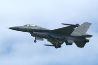 FA-97 @ ESKD - A smokewinder equipped Belgian Air Force F-16AM during a flight display at Dala-Järna airfield, Sweden.
The pilot is capt. Grat Thys. - by Henk van Capelle