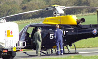 ZJ257 @ EGFE - Eurocopter AS.350BB Squirrel HT.1 from the Defence Helicopter Flying School (D.H.F.S) R.A.F Shawbury, Shropshire. - by Derek Flewin