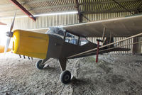 G-AJIH @ X3BF - With a new owner and in a new colour scheme and wearing the false marking TJ518. The original TJ518 was written off in Buckeburg, Germany on 8th May 1946 - by Chris Hall