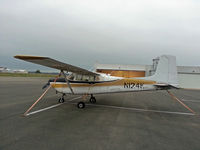 N124K @ KTQH - Sitting on the ramp at Tahlequah retired jump plane - by Floyd Taber