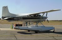 N61102 @ KAXN - Cessna A185F Skywagon at the fuel pumps. - by Kreg Anderson