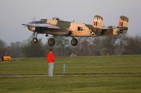 N25YR @ I74 - Dawn departure, RWY 20 at Urbana, Ohio for the B-25 gathering & Doolittle reunion in Dayton. - by Bob Simmermon