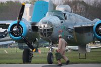 N125AZ @ I74 - Dawn start-up for the flight to Dayton for the B-25 gathering and Doolittle reunion. - by Bob Simmermon