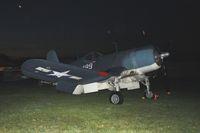 N209TW @ 174 - Dawn in the grass at Urbana, Ohio.  B-25 Gathering and Doolittle Reunion. - by Bob Simmermon