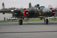 N345TH @ I74 - Preparingo to depart for the Dayton B-25 Gathering and Doolittle Reunion. - by Bob Simmermon