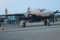 N747AF @ I74 - Dawn preparation for the flight to Dayton; B-25 Gathering and Doolittle Reunion. - by Bob Simmermon
