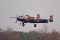 N747AF @ I74 - Departing Urbana for the Dayton B-25 Gathering and Doolittle Reunion. - by Bob Simmermon