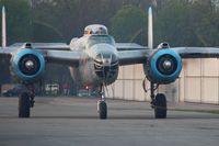 N3155G @ I74 - Dawn startup in Urbana for the Dayton B-25 Gathering and Doolittle Reunion. - by Bob Simmermon
