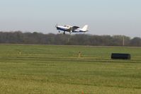 N7622F @ I74 - Departing 20 at Urbana, Ohio - by Bob Simmermon