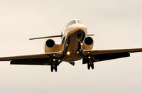 N145AR @ KHIO - 2002 LEARJET 45.  Landing Rwy 31 KHIO. 8-26-12 - by Gary Rogers