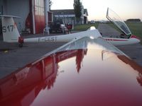 F-CEST @ SAZO - This Glider was exported to Argentina, here you can see it in the Necochea Airclub Hangar 
Her new register is LV-ENK and we keep the original S17 Comp.number - by Marcelo Rico