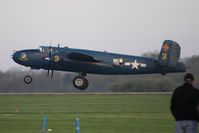 N9643C @ I74 - Departing Urbana, Ohio during the B-25 Gathering and Doolittle Reunion. - by Bob Simmermon
